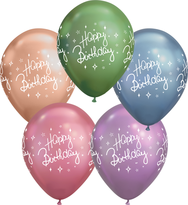 Happy Birthday Chromed Color